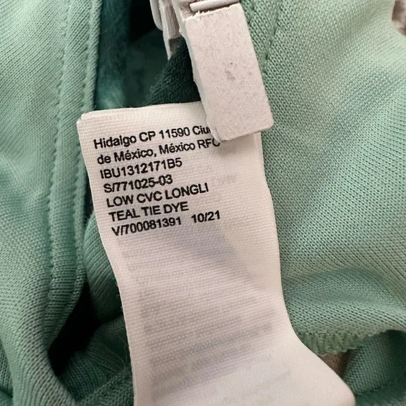 NWOT Old Navy Active PowerChill Longline Sports Bra in Teal Tie Dye Size Small - Picture 15 of 17